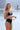 Emilie ruched highwaist bikini - Black(Belt color options available)