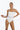 Bañador entero clásico Andrea – Crema y azul princesa