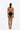 Bikini Emilie fruncido de tiro alto – Negro