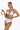 Bikini Emilie fruncido de tiro alto – Blanco